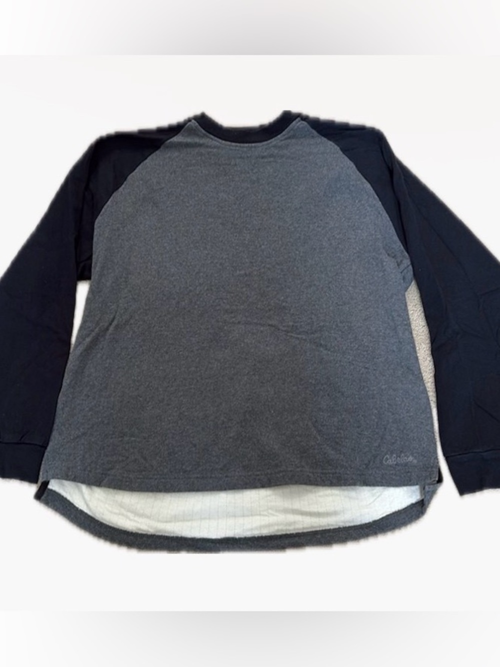 CABELA’S Long Sleeve Blue And Gray
Sweatshirt size L